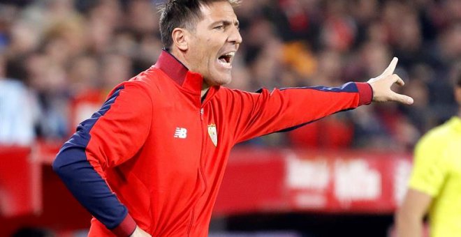 Berizzo, hace unos días durante un partido. EFE/Julio Muñoz