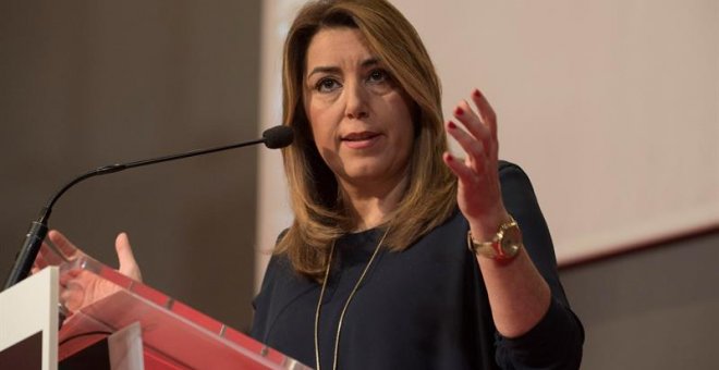 Susana Díaz, hace unos días en Granada. EFE/Miguel Ángel Molina