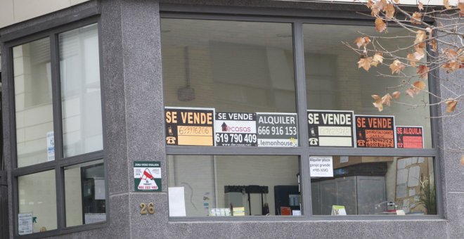 Viviendas en venta en un edificio de Madrid. E.P.