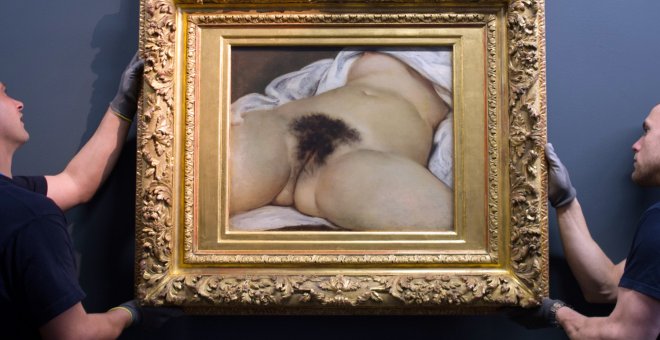 'El orígen del mundo', de Courbet.- AFP