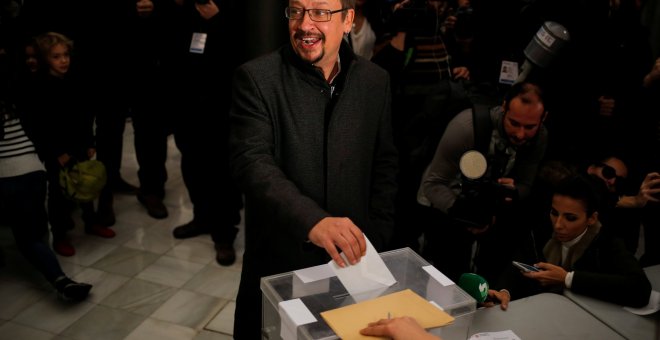 Vota el candidato al Parlament por Catalunya en Comú, Xavi Domenech. / Reuters