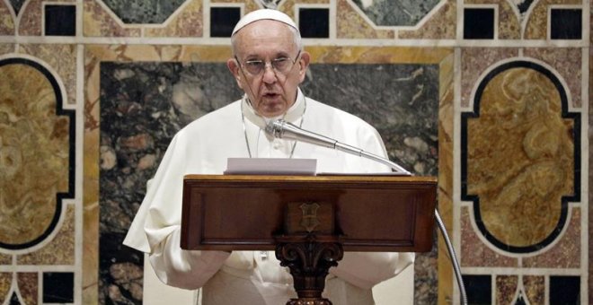 El Papa Francisco, este lunes en el Vaticano. EFE/ Andrew Medichini