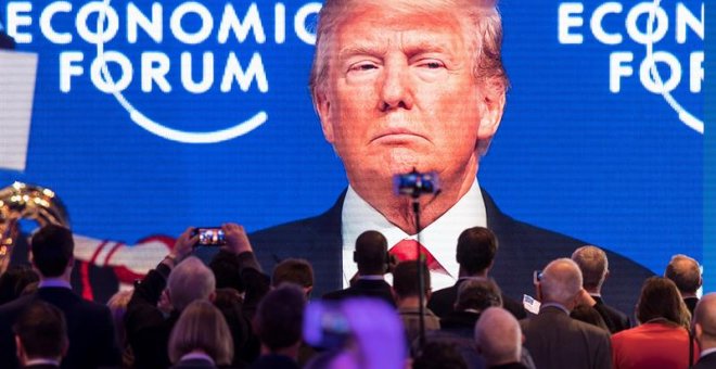 Intervención de Trump en Davos. / EFE