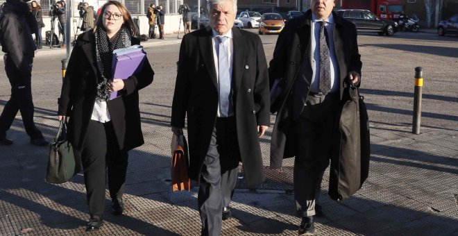 Ramón Blanco Balín, a su llegada a la Audiencia Nacional, para el juicio de la trama Gürtel en Valencia. EFE