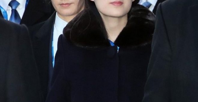 Kim Yo-jong, hermana del líder Kim Jong-un, llega al aeropuerto internacional de Incheon (oeste de Seúl). - EFE