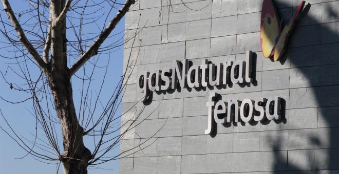 El logo de Gas Natural Fenosa en su sede en Madrid. E.P.