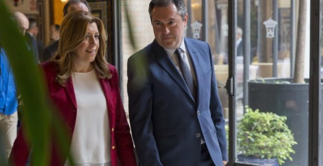 Susana Díaz y Juan Espadas. / EFE