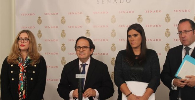 Senador del PP, Luis Aznar, portavoz en la Comisión de Investigación del Senado . PARTIDO POPULAR