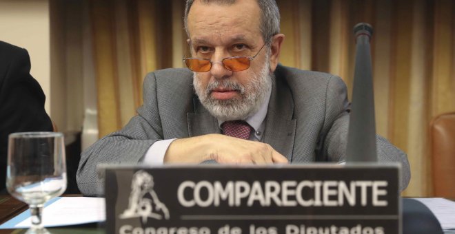 El Defensor del pueblo, Francisco Fernández Marugán, comparece en el Congreso de los Diputados. EFE/Kiko Huesca