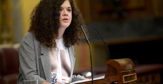 Sofía Castañón durante su intervención en el Congreso.- DANIEL GAGO