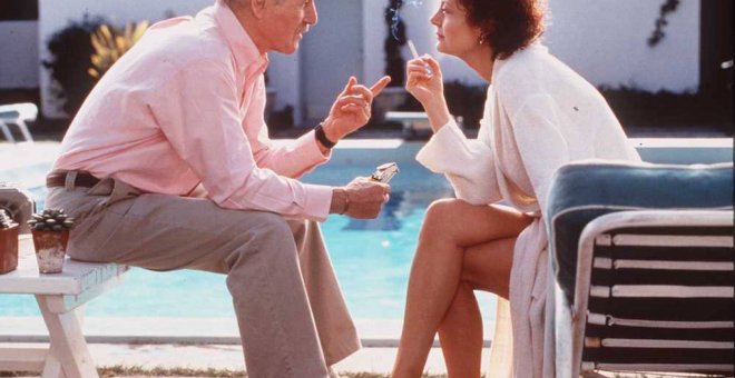 Paul Newman y Susan Sarandon, en un fotograma del la película 'Al caer el sol'