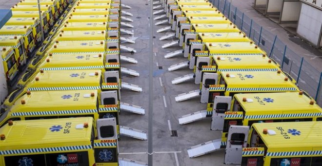 Ambulancias del Servicio de Urgencia Médica de Madrid (SUMMA). / EP