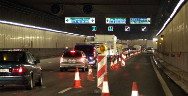 Uno de los túneles de la M-30 en Madrid.