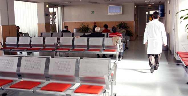 Sala de espera en un hospital.