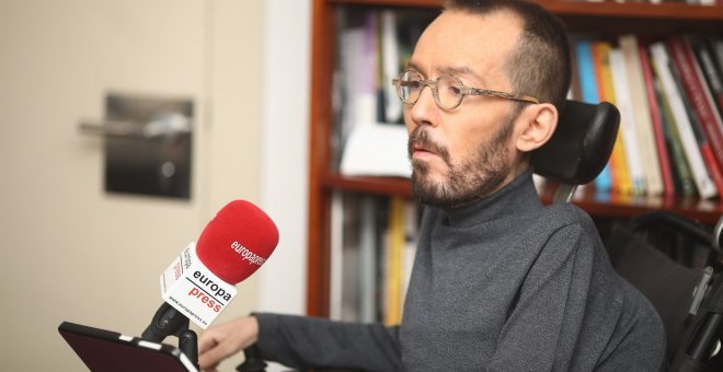 Pablo Echenique valorando los resultados de participación/EP