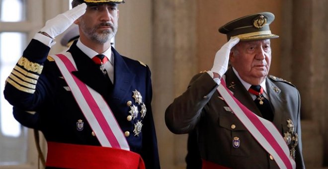 Felipe VI preside la Pascua Militar con la presencia de Juan Carlos. POOL