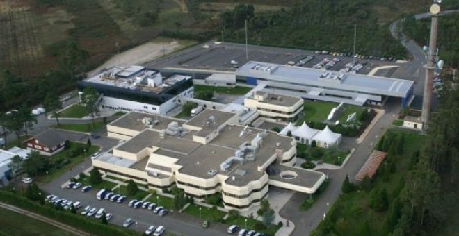 Exteriores del complejo de la radio televisión pública gallega en Santiago de Compostela - CRTVG