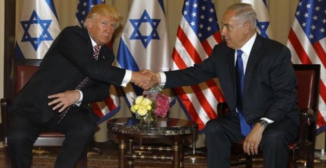 Trump y Netanyahu, en febrero del 2017, en su primer encuentro. EFE