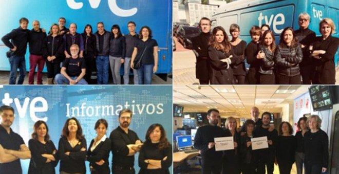 Los trabajadores de RTVE vuelven a ponerse de luto por una radio y televisión pública imparcial