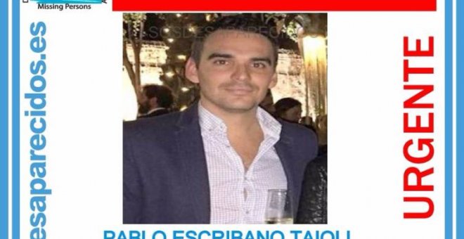 Pablo Escribano Taioli, de 29 años, estaba desaparecido desde el pasado 1 de mayo.