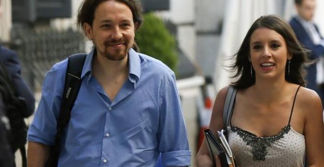 Pablo Iglesias junto a Irene Montero, en una imagen de archivo.- EFE