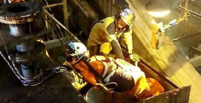 26/05/2018 Rescate del trabajador en Muel. DIPUTACIÓN DE ZARAGOZA