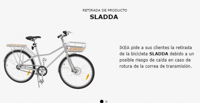 Bicicleta retirada en IKEA/IKEA