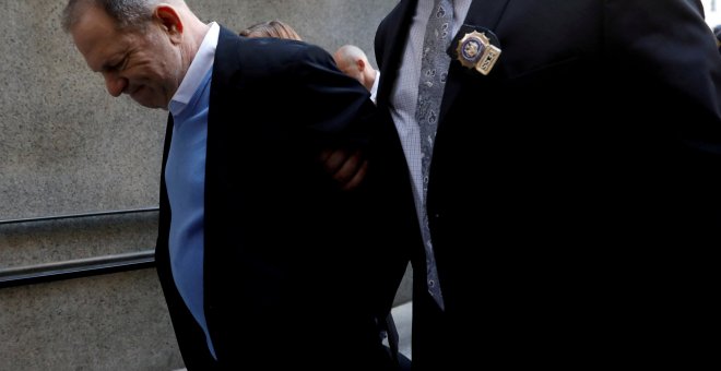 Harvey Weinstein, a su llegada al tribunal criminal de Manhattan. - REUTERS