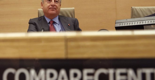El presidente de RTVE, José Antonio Sánchez, durante su comparecencia en la Comisión Mixta Control Parlamentario de la Corporación RTVE, en el Congreso de los Diputados. EFE