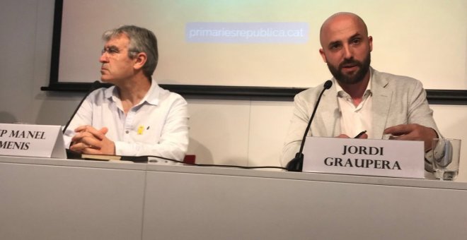 Jordi Graupera presenta les Primàries per la República al Col·legi de Periodistes. @nuriadgc