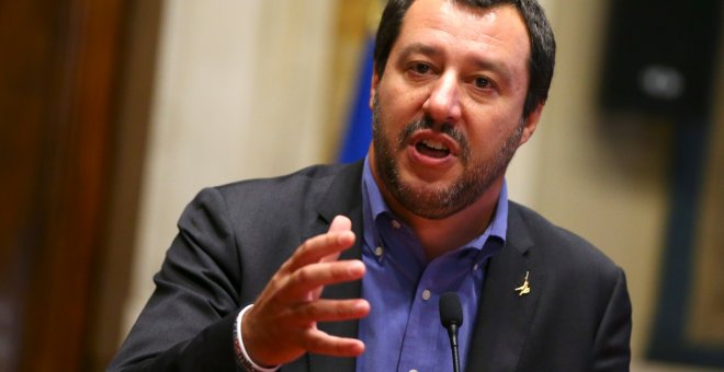 El ministro del Interior de Italia, Matteo Salvini, líder de la ultraderechista Liga. / Reuters