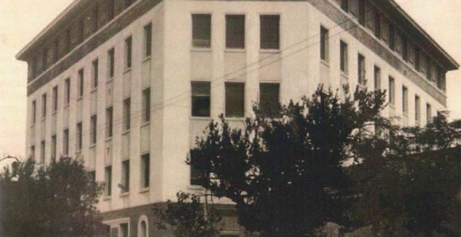 La Inclusa de Zaragoza se ubicó en este edificio del Paseo María Agustín hasta 1971, cuando pasó a la Ciudad Escolar Pignatelli.