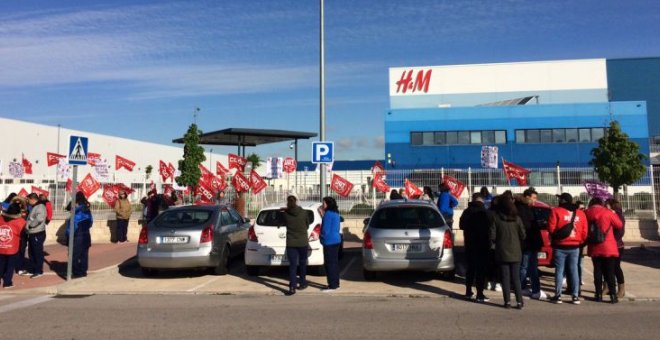 Huelga de los trabajadores de H&M. / UGT