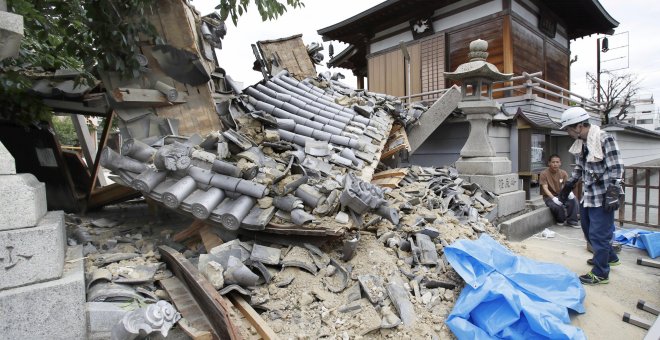 Imagen de daños ocasionados por el seísmo en Osaka (Tokio). REUTERS