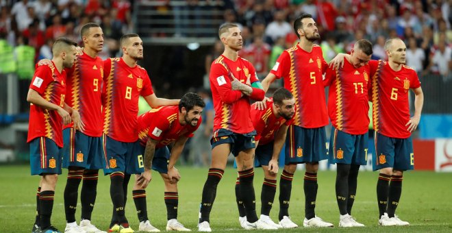 La selección española, eliminada del Mundial de Rusia./REUTERS