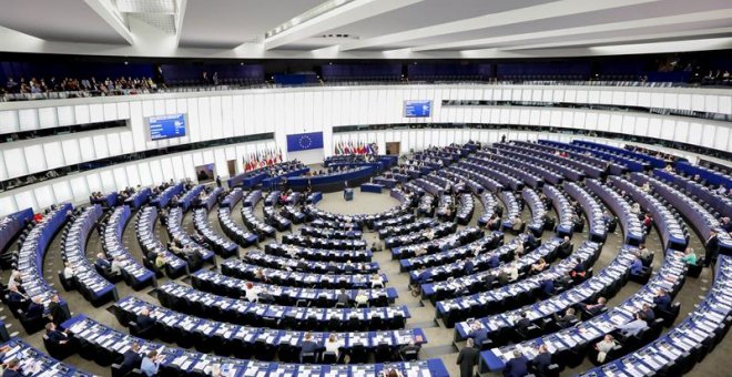 Imagen del pleno de la Eurocámara en Estrasburgo. EFE/ Marc Dossmann