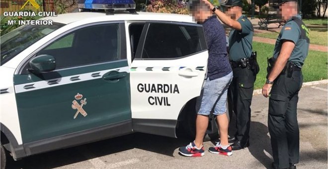 Momento de la detención en Churriana (Málaga)/EP