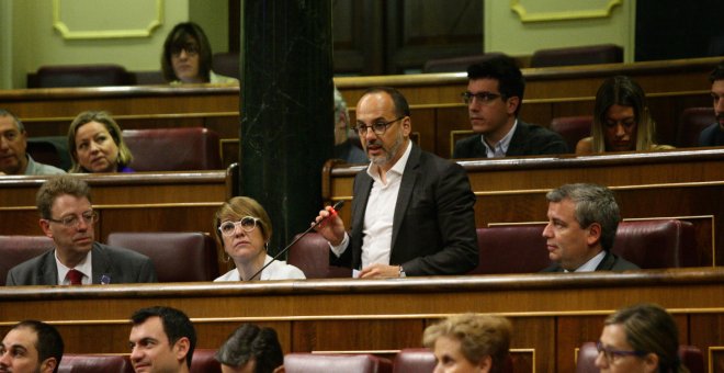 La bancada del PDeCAT, en el pleno del pasado 9 de mayo en el Congreso. / Congreso de los Diputados.