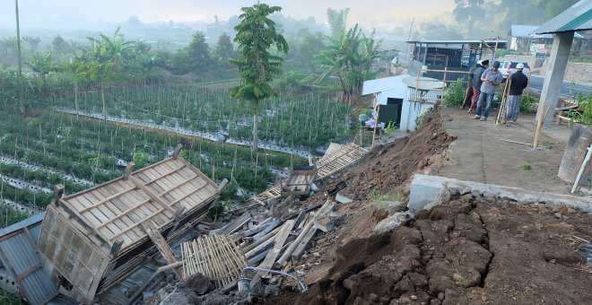 Daños causados por el terremoto de Indonesia en Lombok./REUTERS