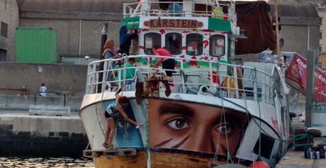 Imagen de un barco de la 'Flotilla de la libertad'. / TWITTER - @GazaFFlotilla