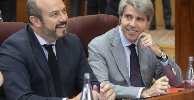 A la izquierda, Pedro Rollán, vicepresidente de la Comunidad de Madrid. A la derecha, Ángel Garrido, presidente de la Comunidad de Madrid - Flickr del PP