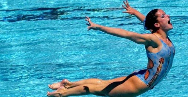 La nadadora Tina Fuentes, en una imagen de archivo.