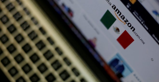 Amazon en un ordenador. REUTERS/Carlos Jasso/Illustration