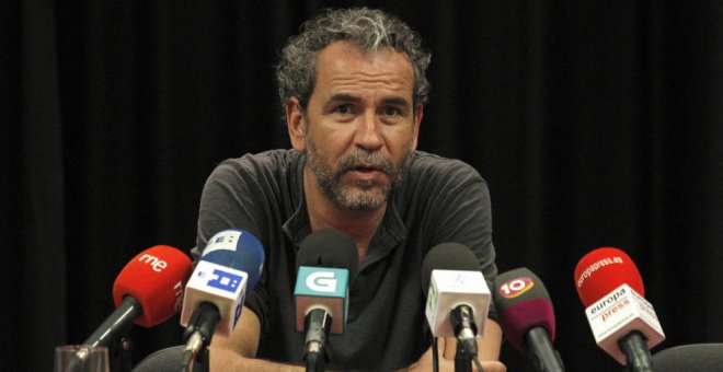 El actor Willy Toledo durante una rueda de prensa. EFE/Archivo