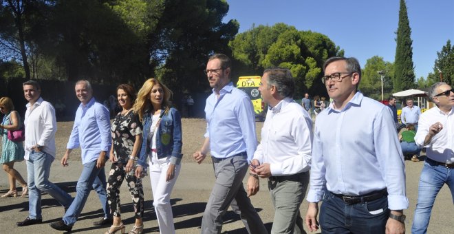 El vicesecretario de Organización del Partido Popular (PP), Javier Maroto, durante un acto político con motivo del Día del Afiliado del PP Aragón./EUROPA PRESS