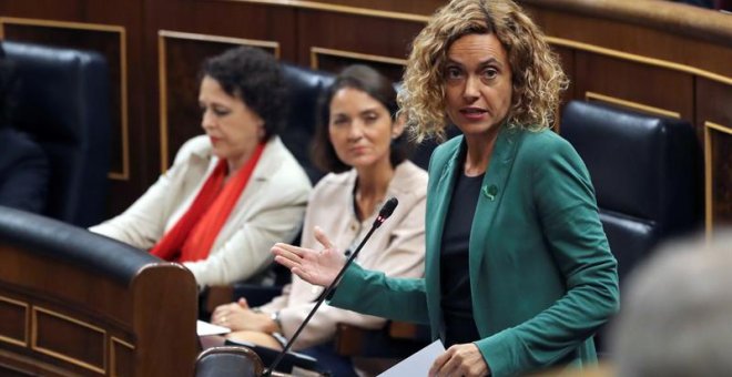 19/09/2018.-La ministra de Administraciones Territoriales,Meritxell Batet, durante su intervención en la sesión de control al Gobierno hoy en el Congreso de los Diputados. .EFE/Ballesteros