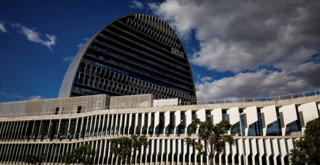 Imagen de la sede del BBVA en la zona norte de Madrid. REUTERS/Juan Medina