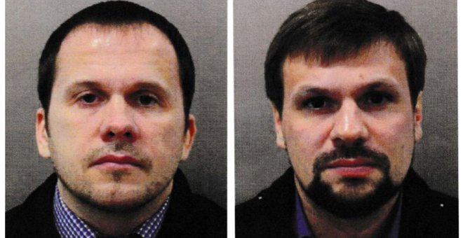 Alexander Mishkin y Anatoli Chepiga, acusados del ataque contra el expía Sergéi Skripal y su hija. - REUTERS