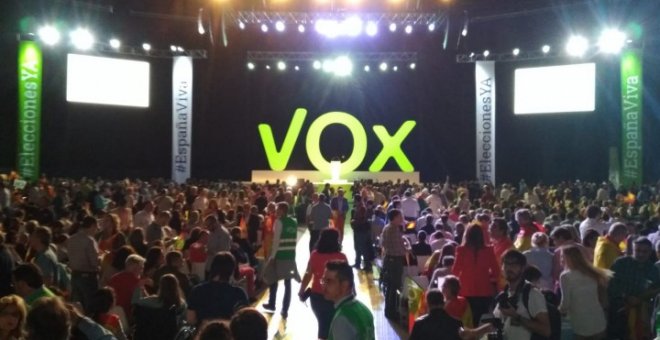 Mítin de Vox en la plaza de Vistalegre