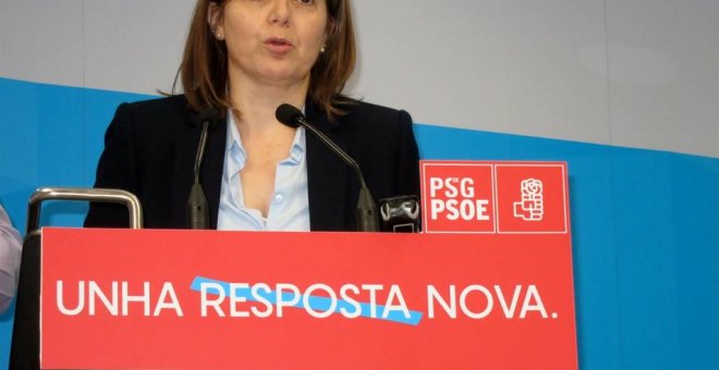 Pilar Cancela cuando era la presidenta de la gestora del Partidos Socialista de Galicia | Europa Press